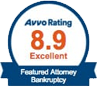 Avvo Rating 8.9 | Excellent | Featured Attorney Bankruptcy